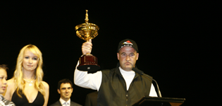 A Visibly Upset Darren McDonald At The Melbourne Cup Presentation