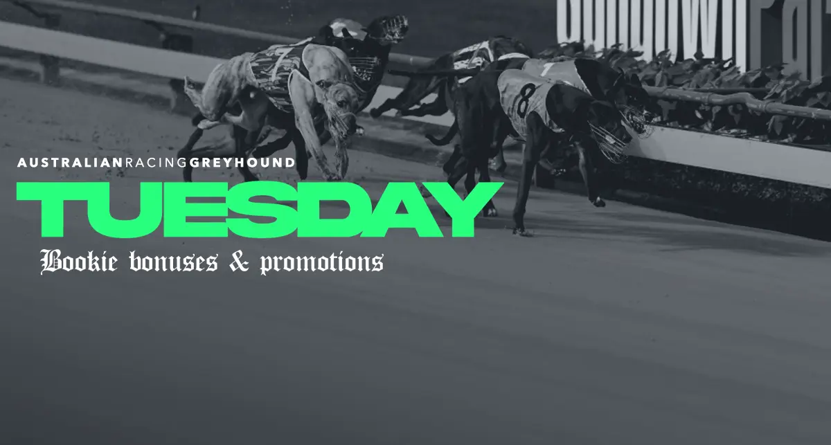 Tuesday greyhound betting promos - 22/4/2024