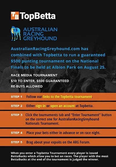 ARG Topbetta $500 tournament