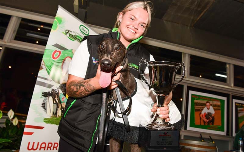 Robbie Rotten and Kayla Cottrell after Warragul Cup