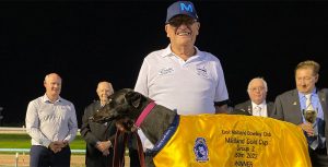 Good Odds Cash and Frank Hurst after Maitland Cup win
